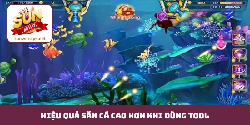 Tool Hack Bắn Cá - Cơ Chế Tự Động Ngắm Và Xả Đạn Vào Boss Hiệu quả săn cá cao hơn khi dùng tool