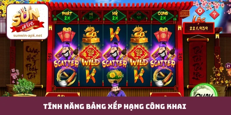 Tính năng bảng xếp hạng công khai